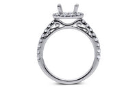 Round Halo Style Diamond Engagement Ring Setting - Sydney Rosen
