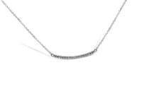 Curved Diamond Bar Necklace - Sydney Rosen