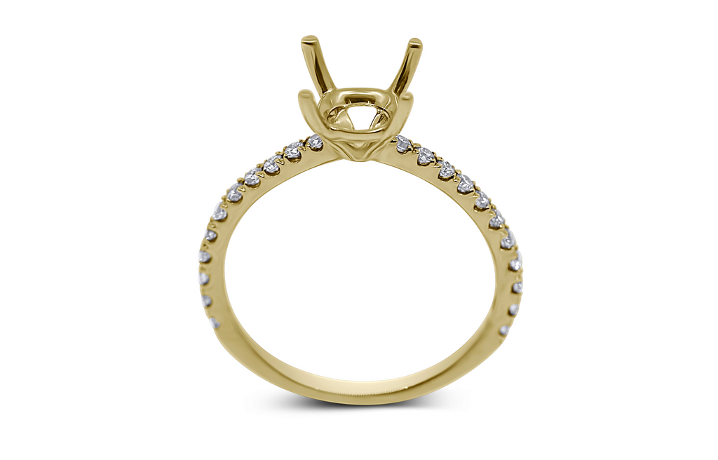 Pave Diamond Engagement Ring Setting - Sydney Rosen