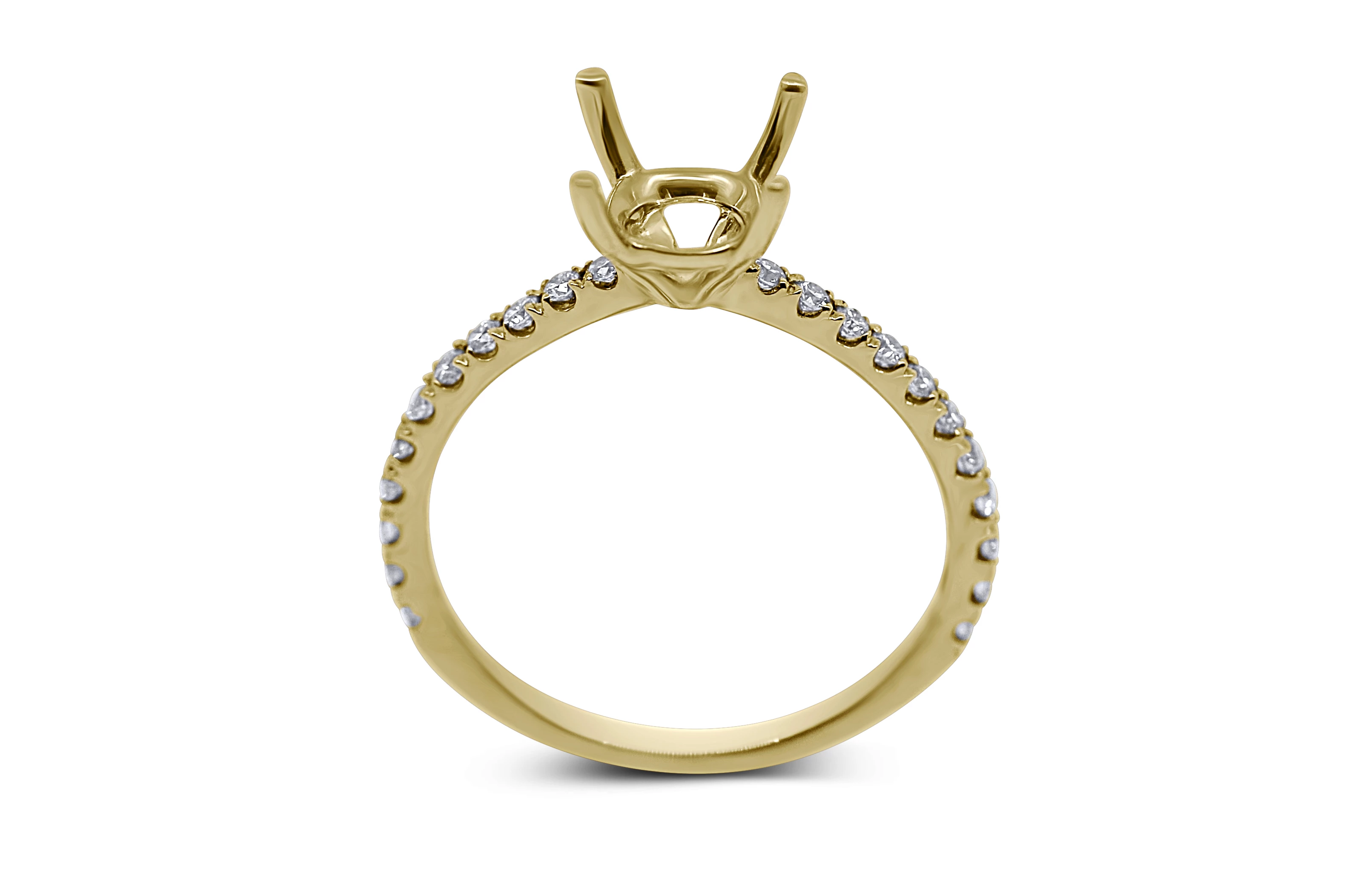 Pave Diamond Engagement Ring Setting - Sydney Rosen