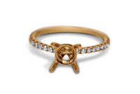 Pave Diamond Engagement Ring Setting - Sydney Rosen
