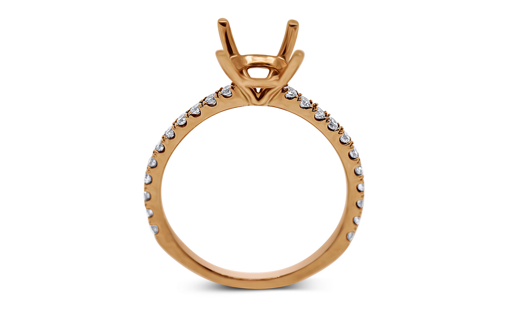 Pave Diamond Engagement Ring Setting - Sydney Rosen