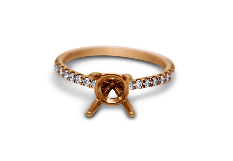 Pave Diamond Engagement Ring Setting - Sydney Rosen