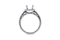 Oval Halo Style Diamond Engagement Ring Setting - Sydney Rosen
