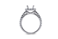Cushion Halo Style Diamond Engagement Ring Setting - Sydney Rosen