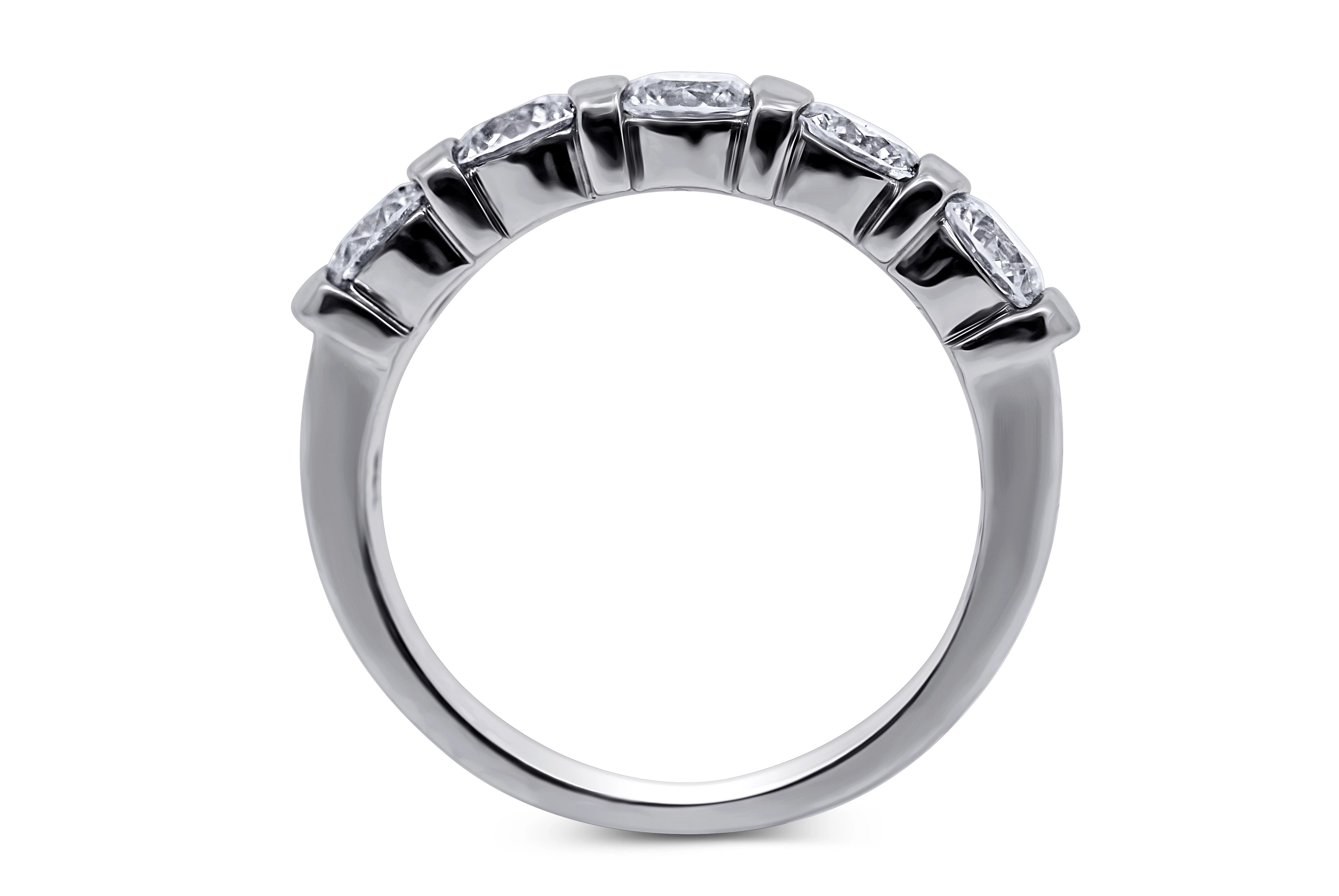 Bar Set 5-Stone Wedding Ring - Sydney Rosen