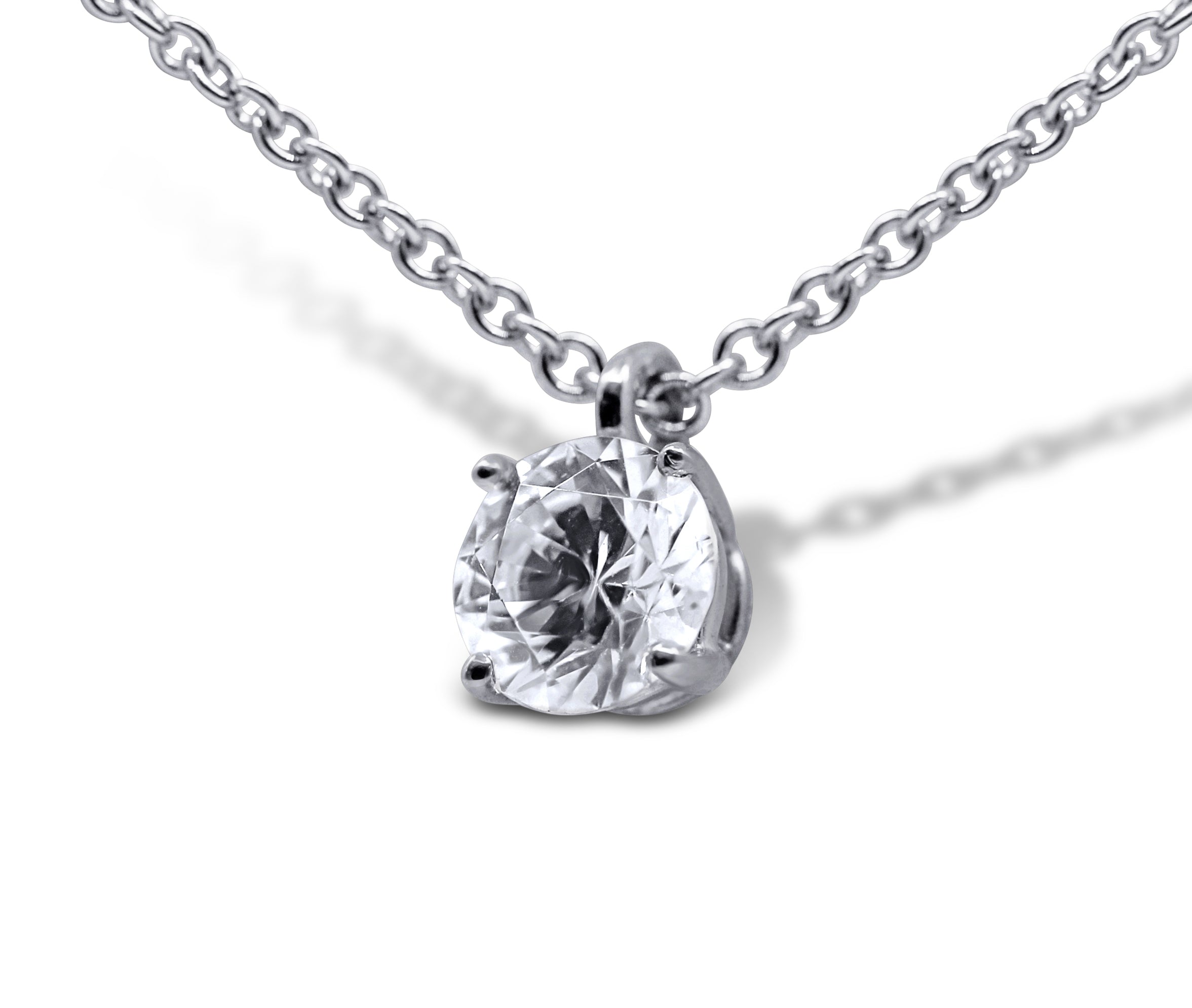 Solitaire Diamond Necklace - Sydney Rosen