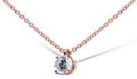 Solitaire Diamond Necklace - Sydney Rosen