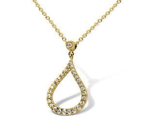 Teardrop Diamond Pendant - Sydney Rosen