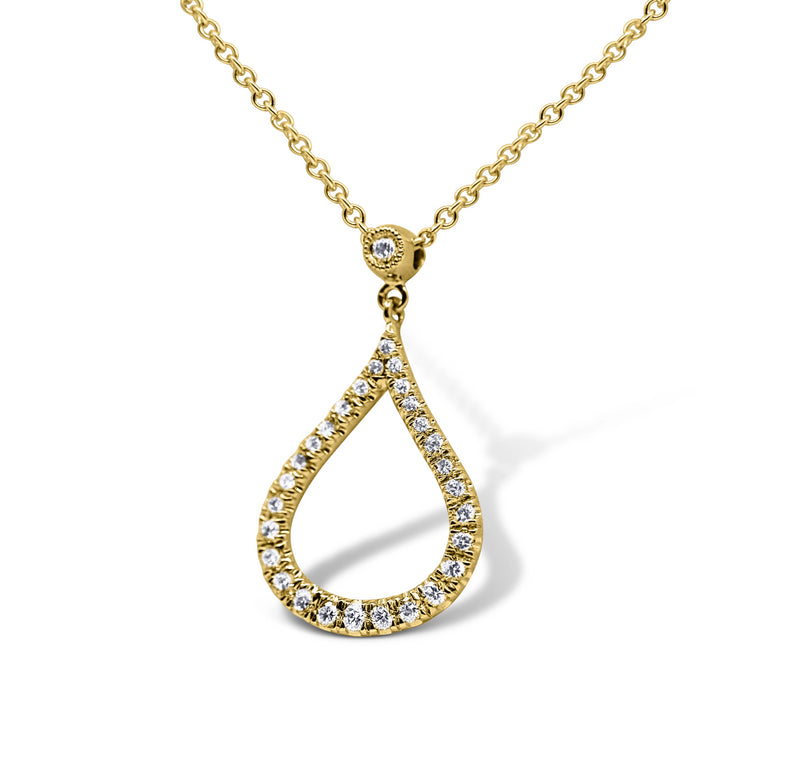 Teardrop Diamond Pendant - Sydney Rosen