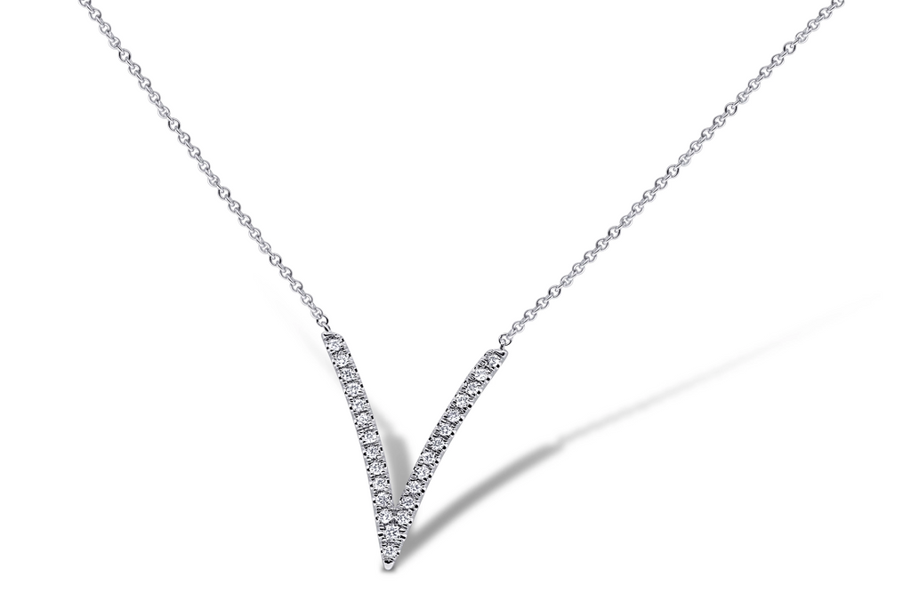 V Shaped Diamond Pendant - Sydney Rosen