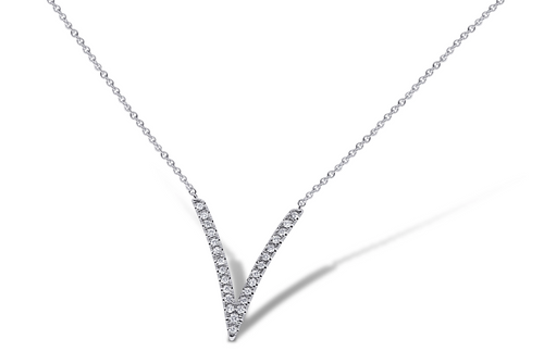 V Shaped Diamond Pendant - Sydney Rosen