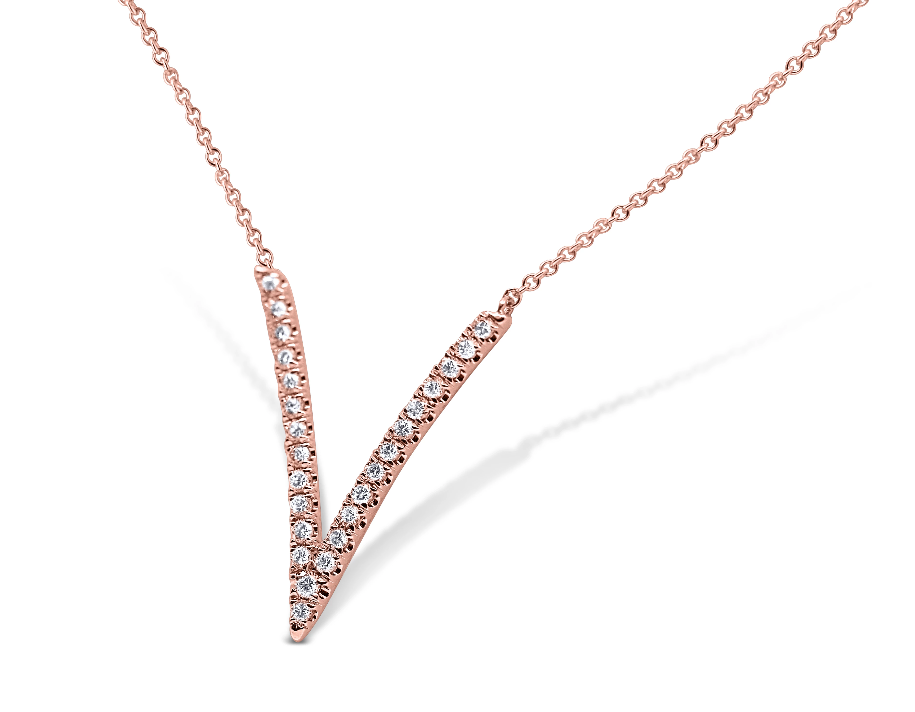 V Shaped Diamond Pendant - Sydney Rosen