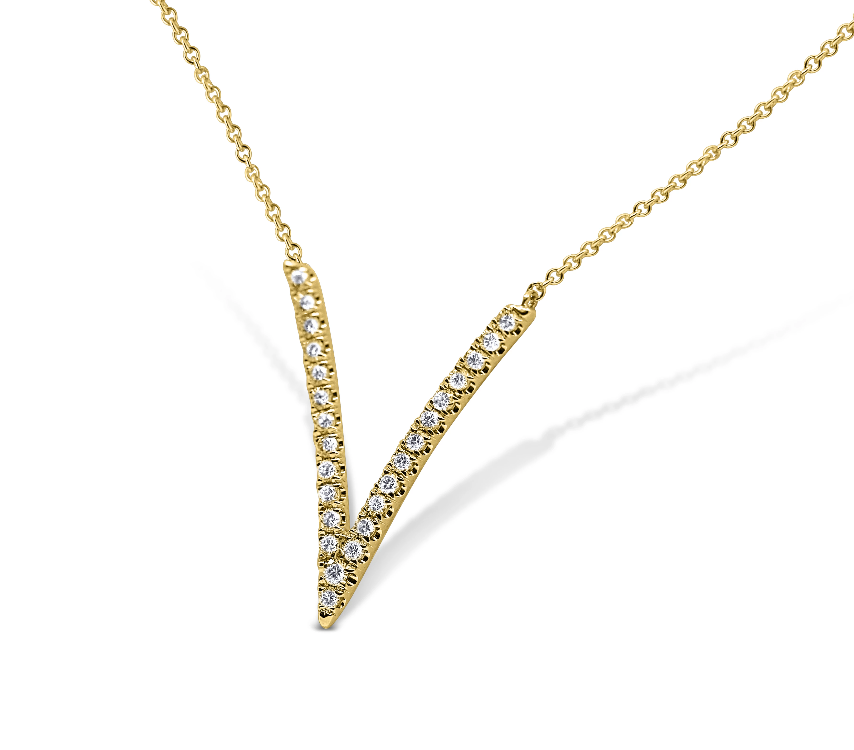 V Shaped Diamond Pendant - Sydney Rosen