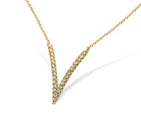 V Shaped Diamond Pendant - Sydney Rosen