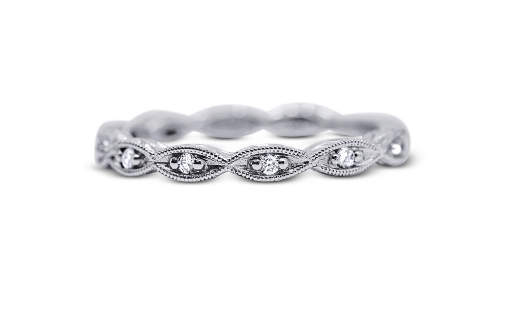 Stackable Diamond Wedding Ring - Sydney Rosen