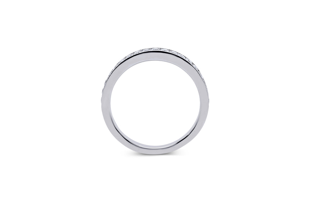 Bead Set Diamond Wedding Ring - Sydney Rosen