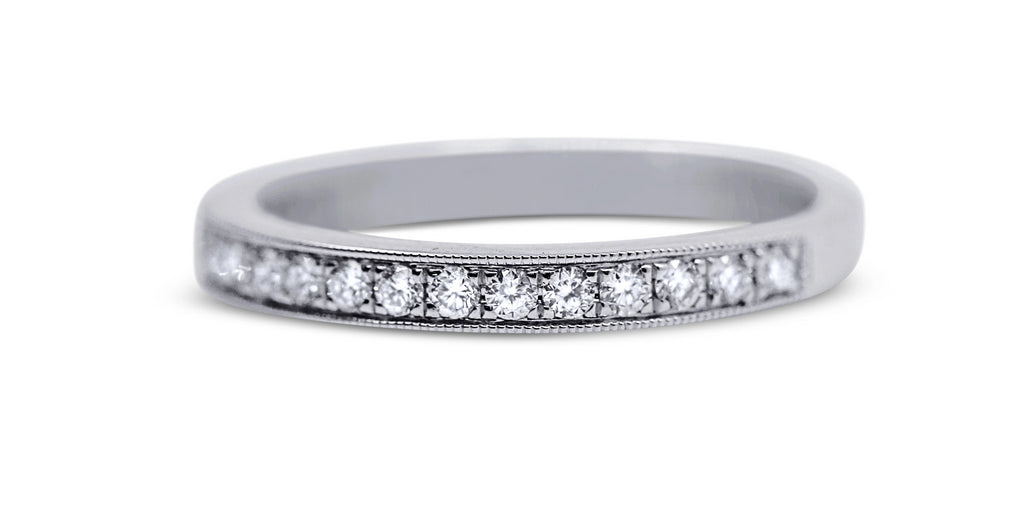 Bead Set Diamond Wedding Ring - Sydney Rosen