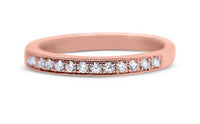 Bead Set Diamond Wedding Ring - Sydney Rosen