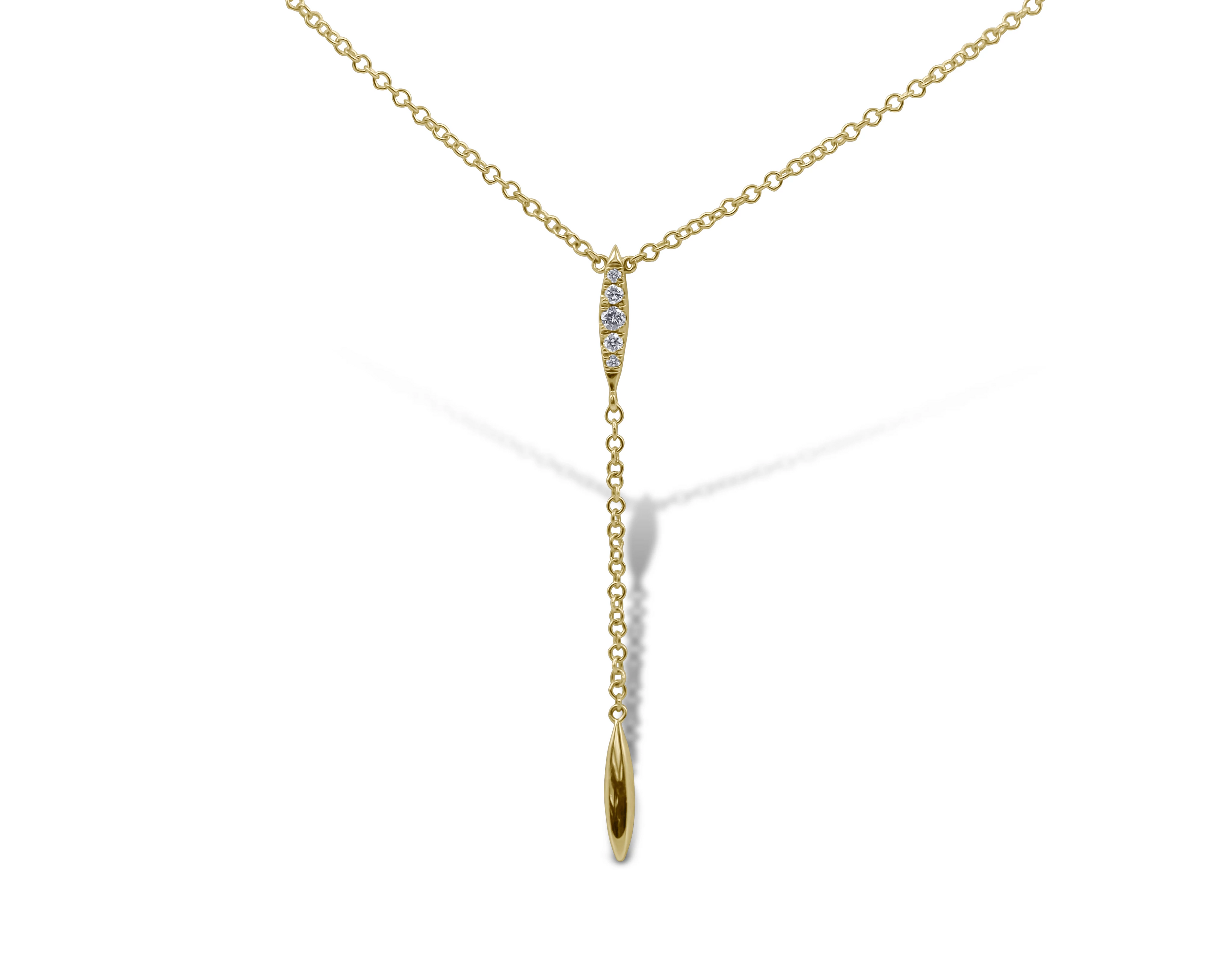 Lariat Drip Diamond Necklace - Sydney Rosen