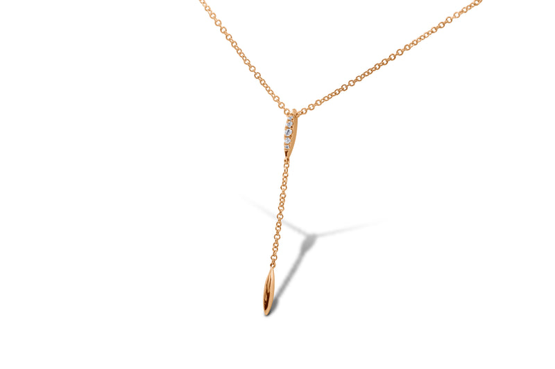 Lariat Drip Diamond Necklace - Sydney Rosen