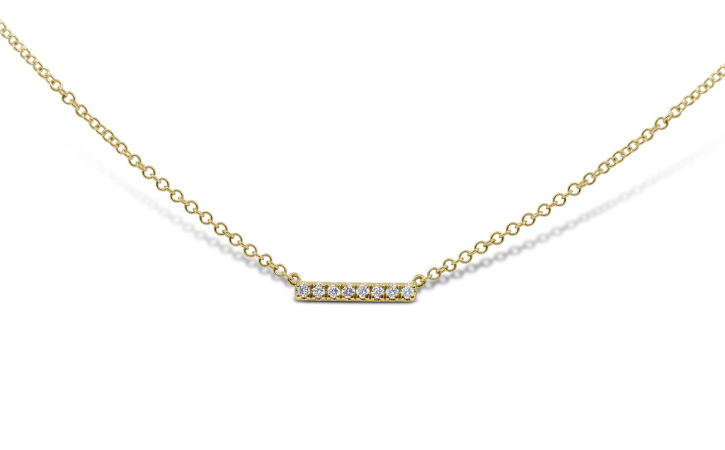 Petite Diamond Bar Necklace - Sydney Rosen
