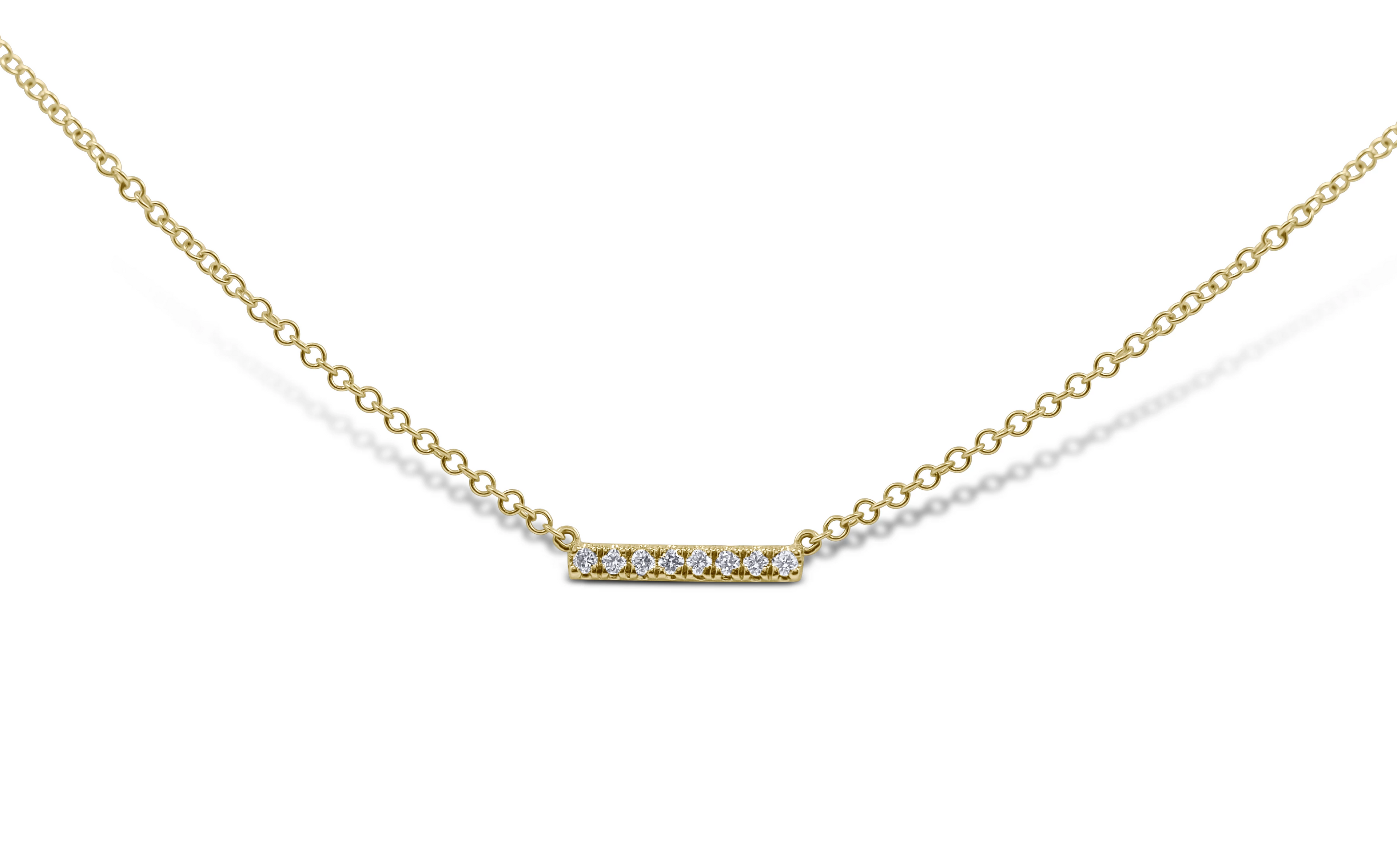 Petite Diamond Bar Necklace - Sydney Rosen