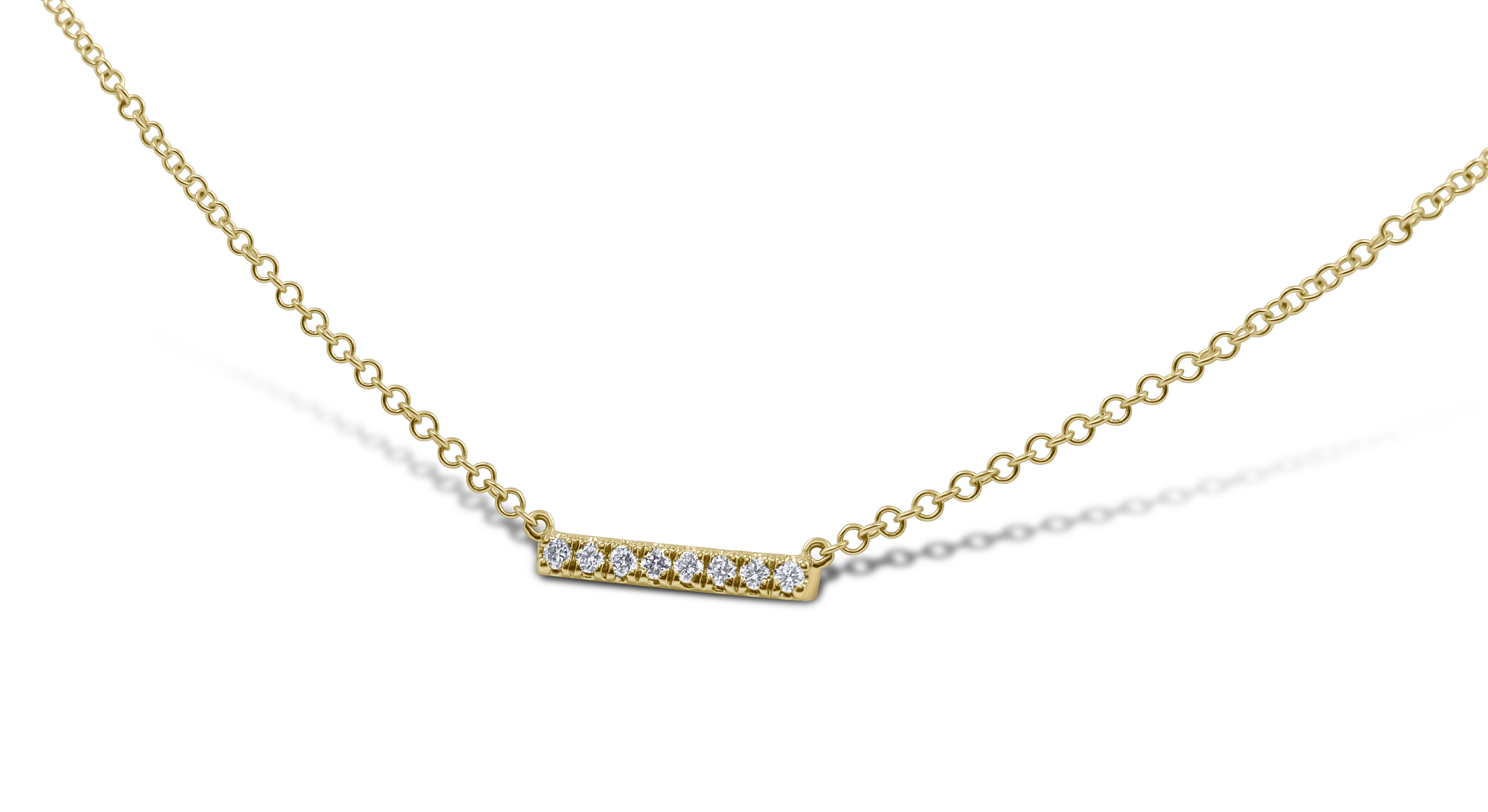 Petite Diamond Bar Necklace - Sydney Rosen