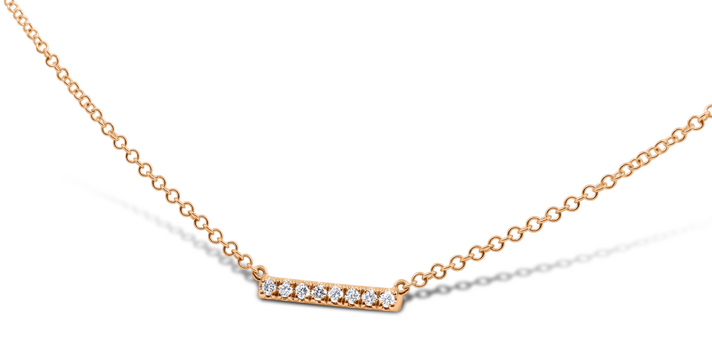 Petite Diamond Bar Necklace - Sydney Rosen