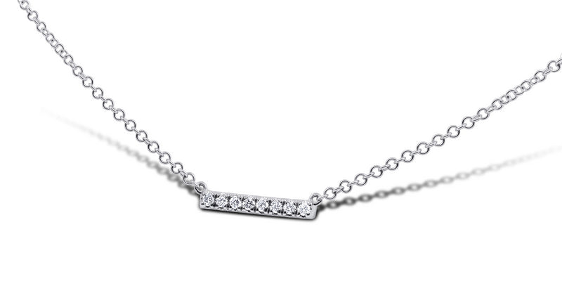 Petite Diamond Bar Necklace - Sydney Rosen
