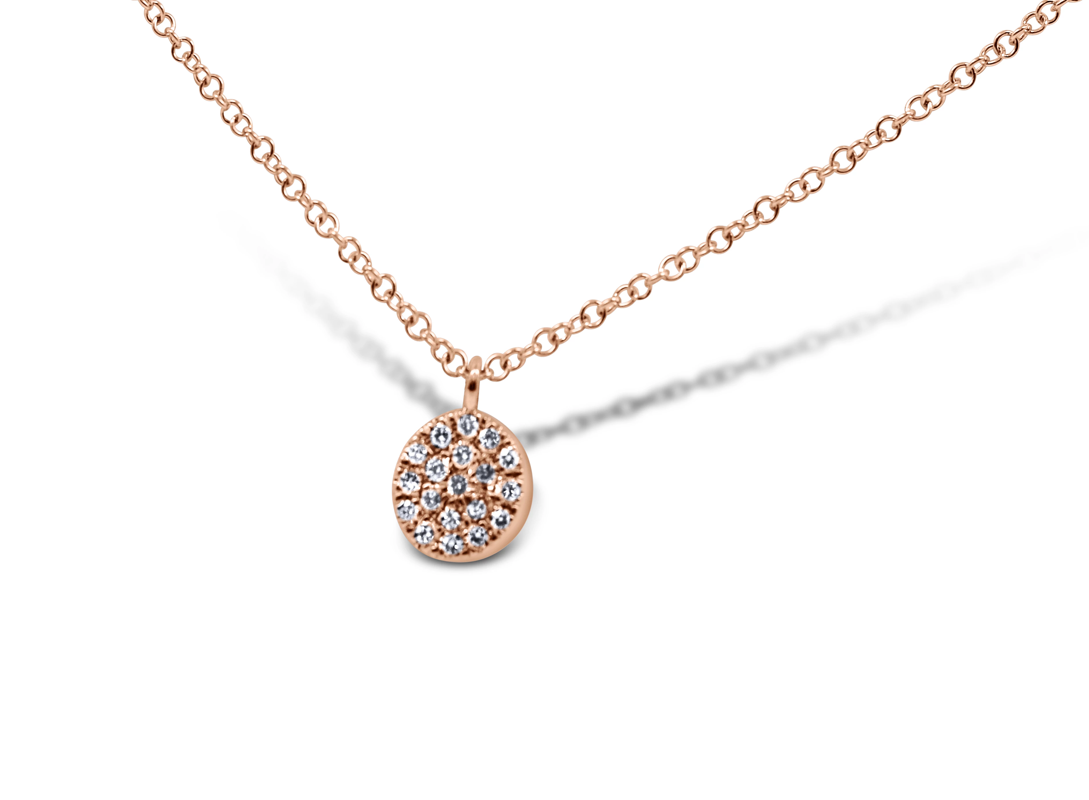 Petite Diamond Circle Pendant - Sydney Rosen