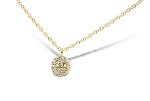 Petite Diamond Circle Pendant - Sydney Rosen