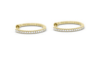 Inside Out Diamond Hoop Earrings - Sydney Rosen