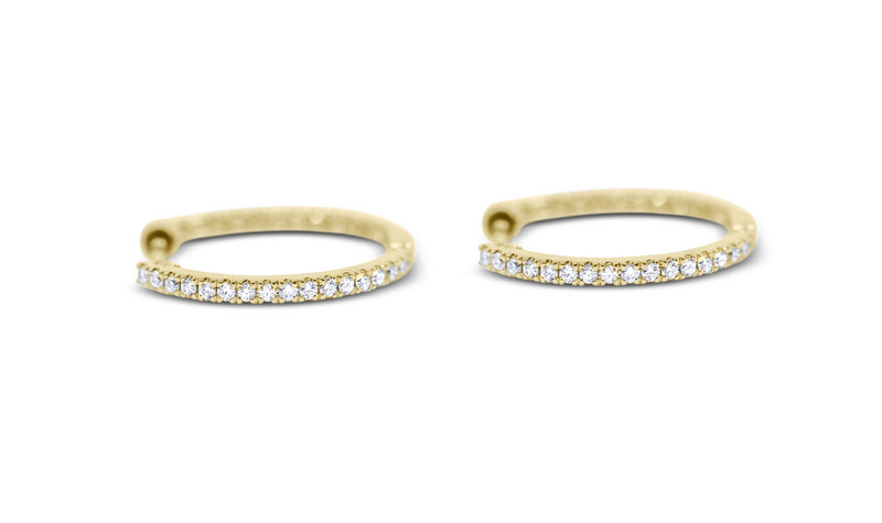 Inside Out Diamond Hoop Earrings - Sydney Rosen