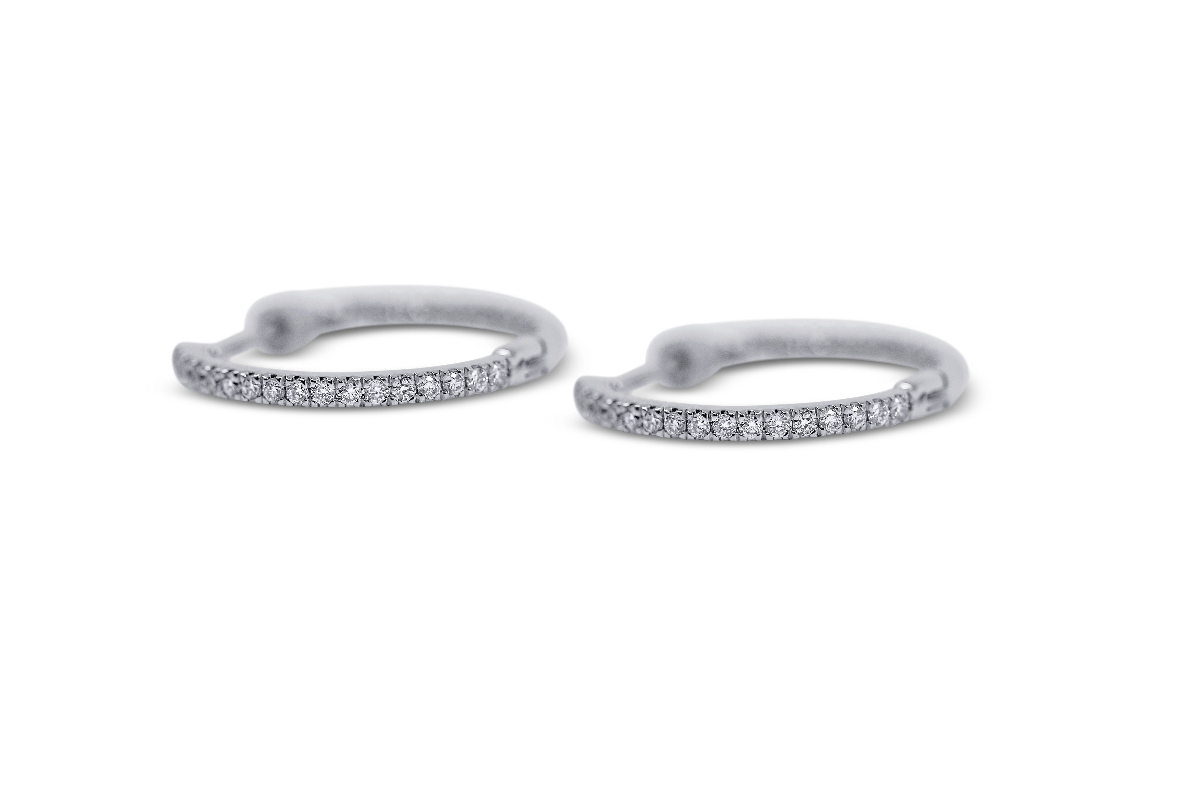 Inside Out Diamond Hoop Earrings - Sydney Rosen