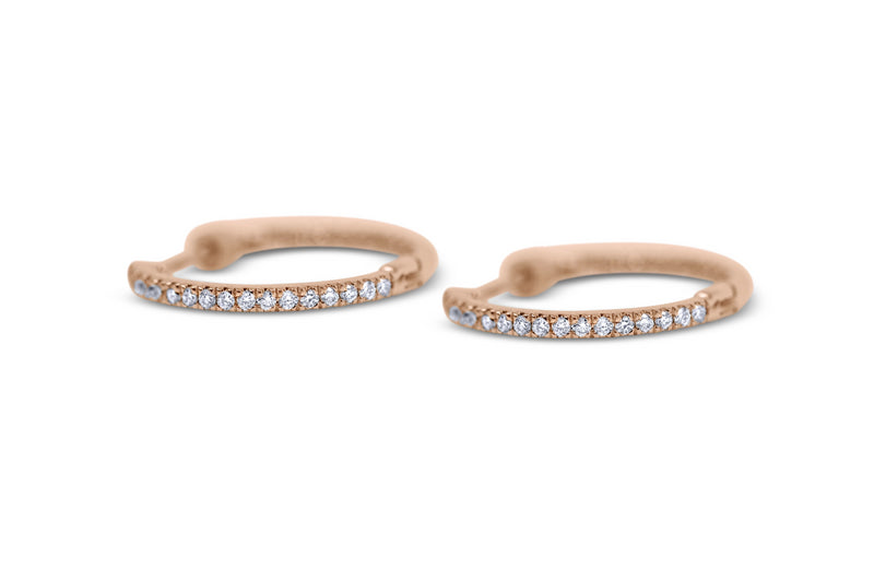 Inside Out Diamond Hoop Earrings - Sydney Rosen