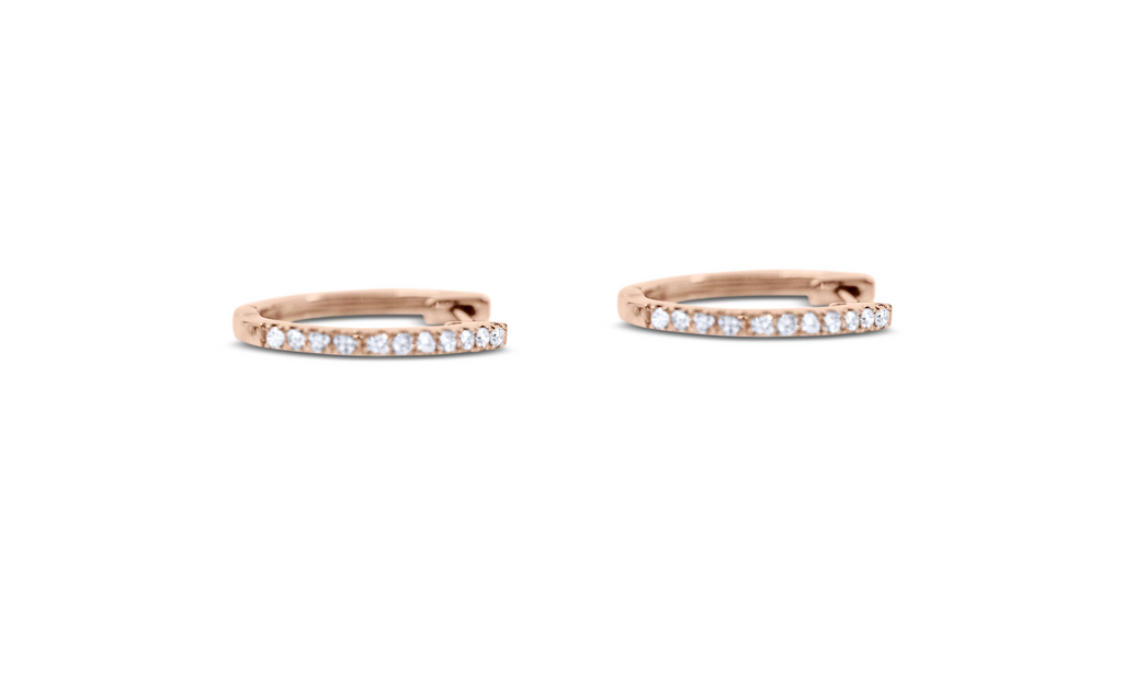 Huggy Diamond Hoops - Sydney Rosen