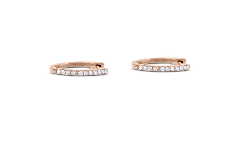 Huggy Diamond Hoops - Sydney Rosen