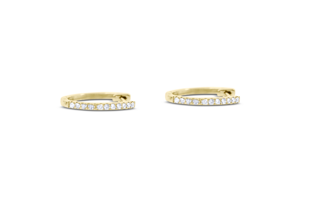 Huggy Diamond Hoops - Sydney Rosen