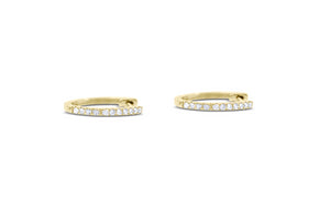 Huggy Diamond Hoops - Sydney Rosen