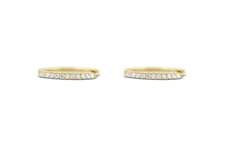 Huggy Diamond Hoops - Sydney Rosen
