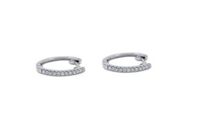 Huggy Diamond Hoops - Sydney Rosen
