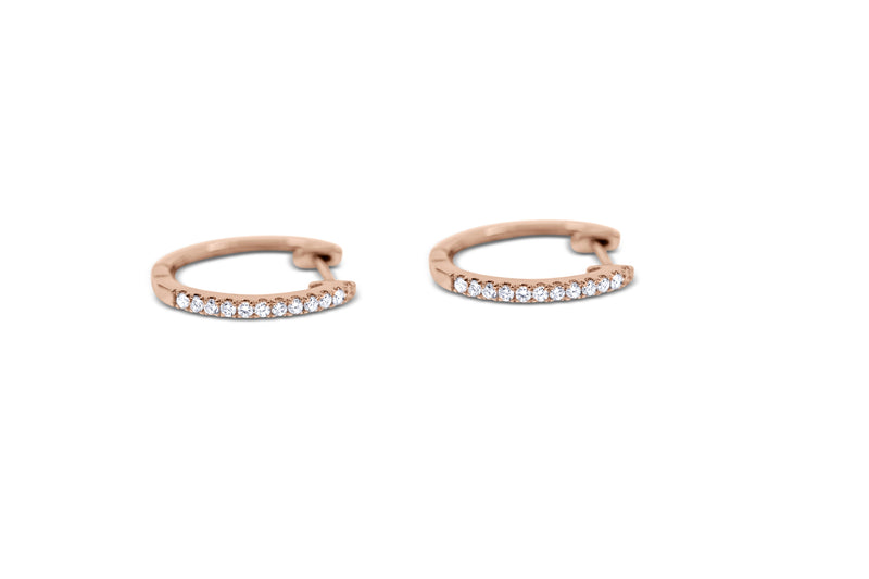 Huggy Diamond Hoops - Sydney Rosen