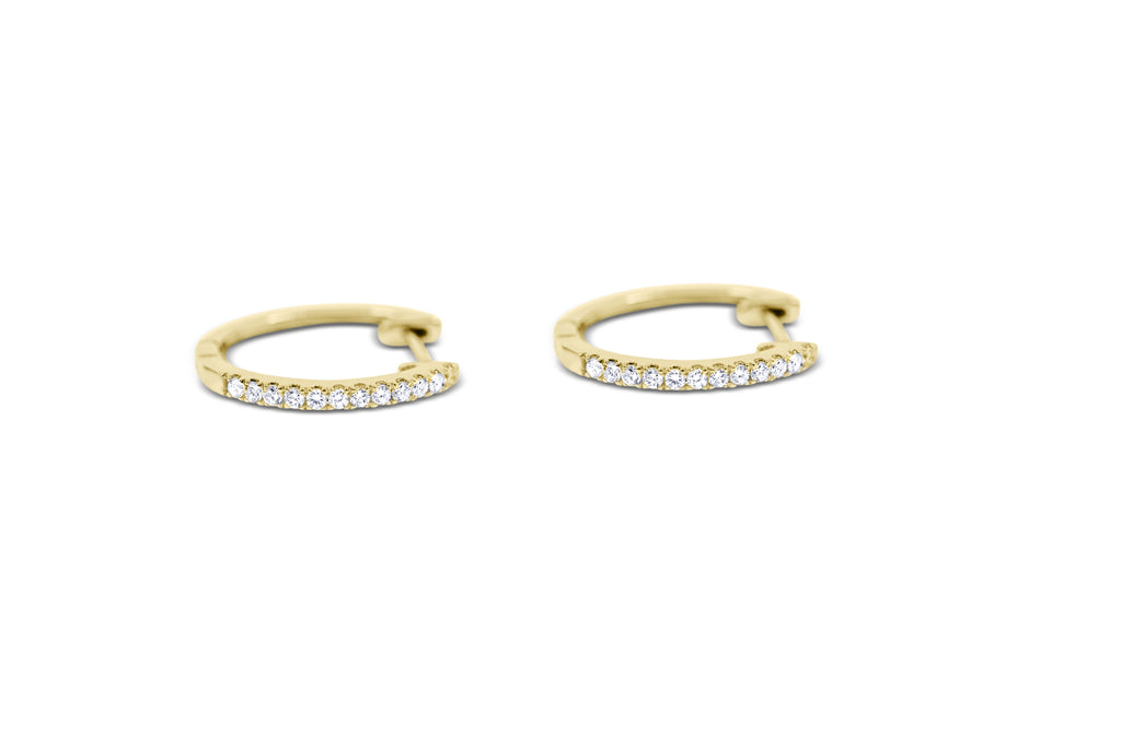 Huggy Diamond Hoops - Sydney Rosen