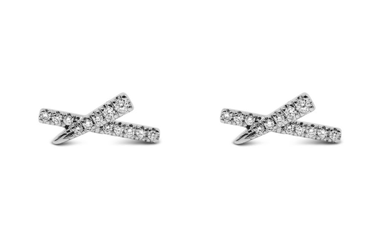 Diamond X Earrings - Sydney Rosen