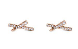 Diamond X Earrings - Sydney Rosen