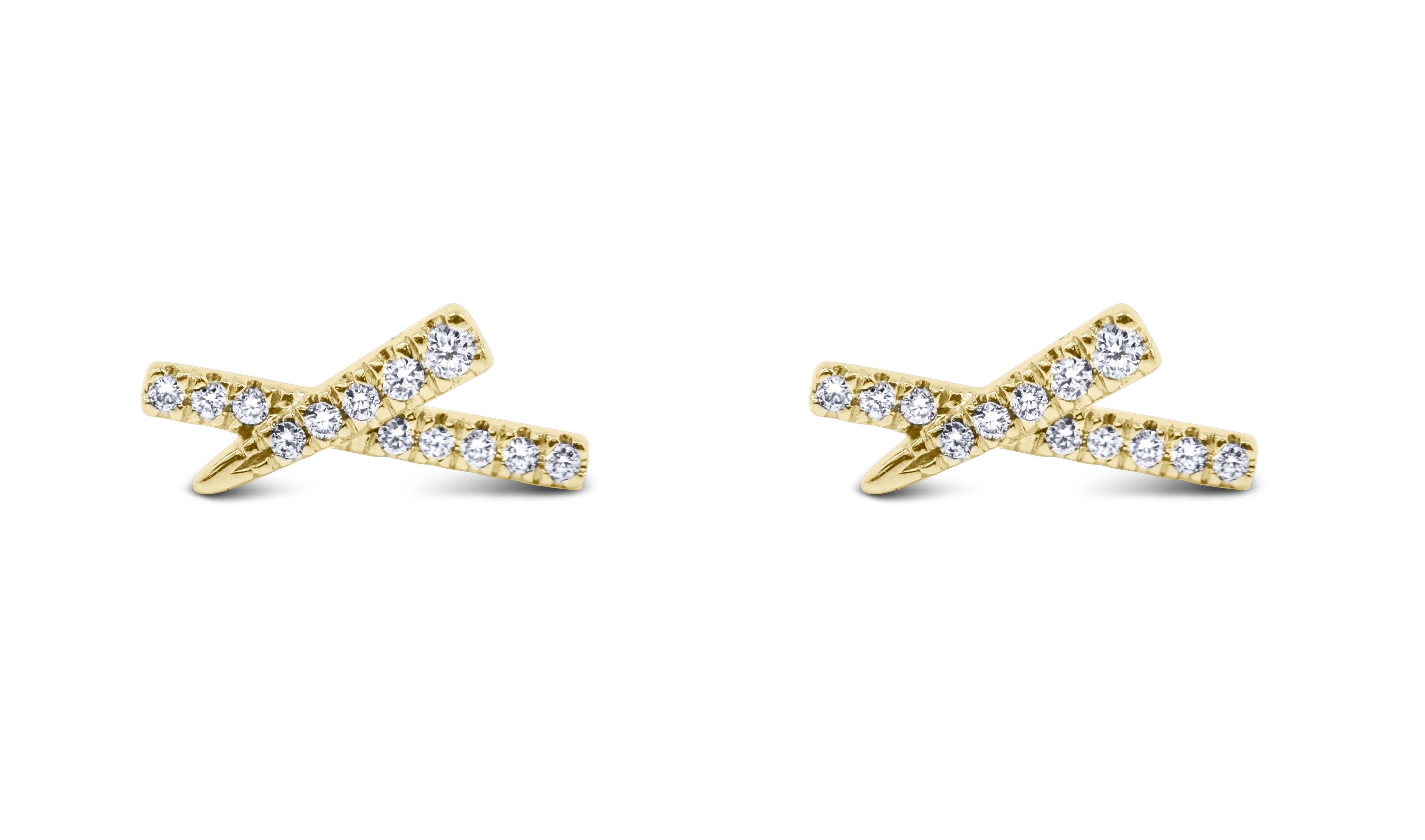 Diamond X Earrings - Sydney Rosen