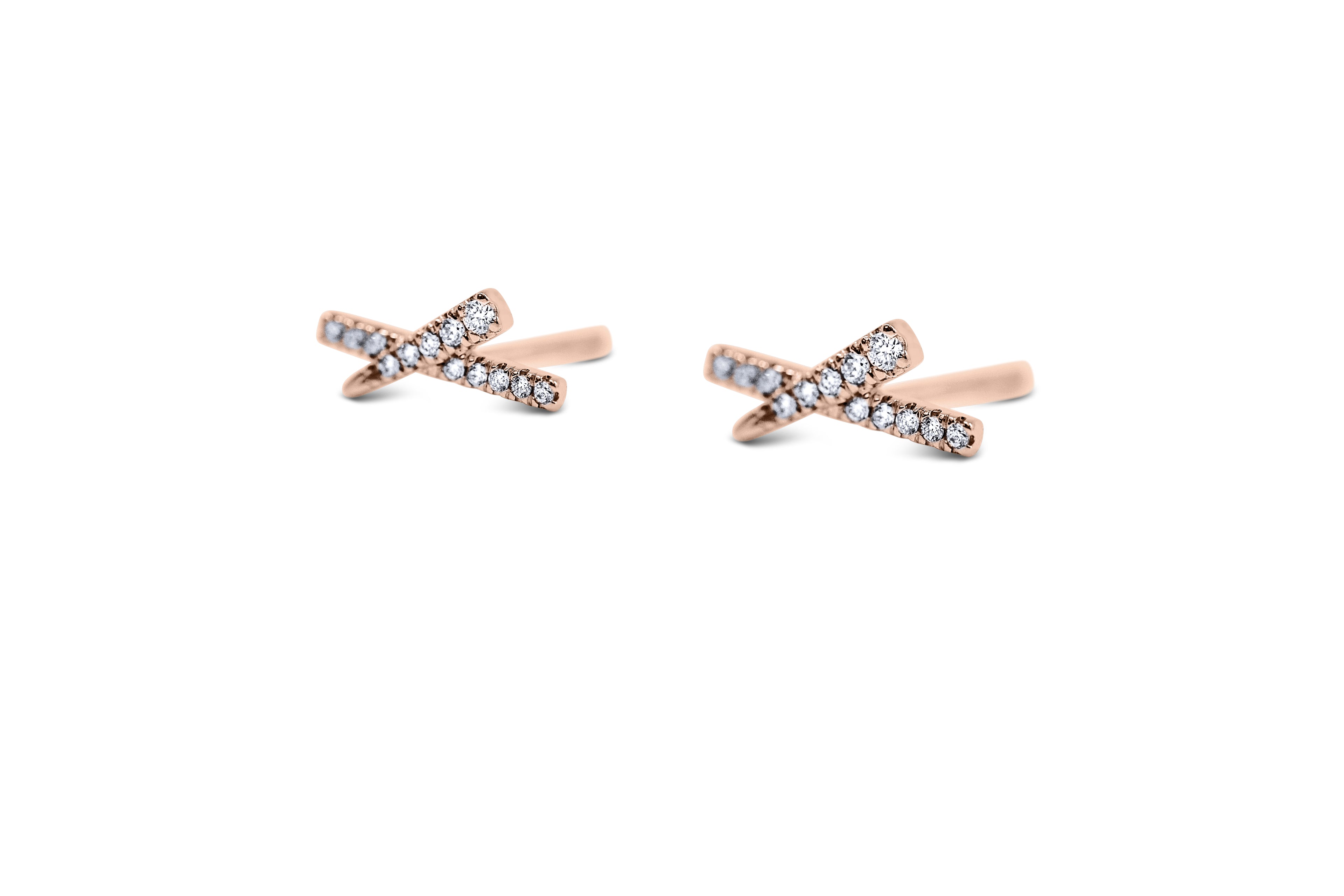 Diamond X Earrings - Sydney Rosen