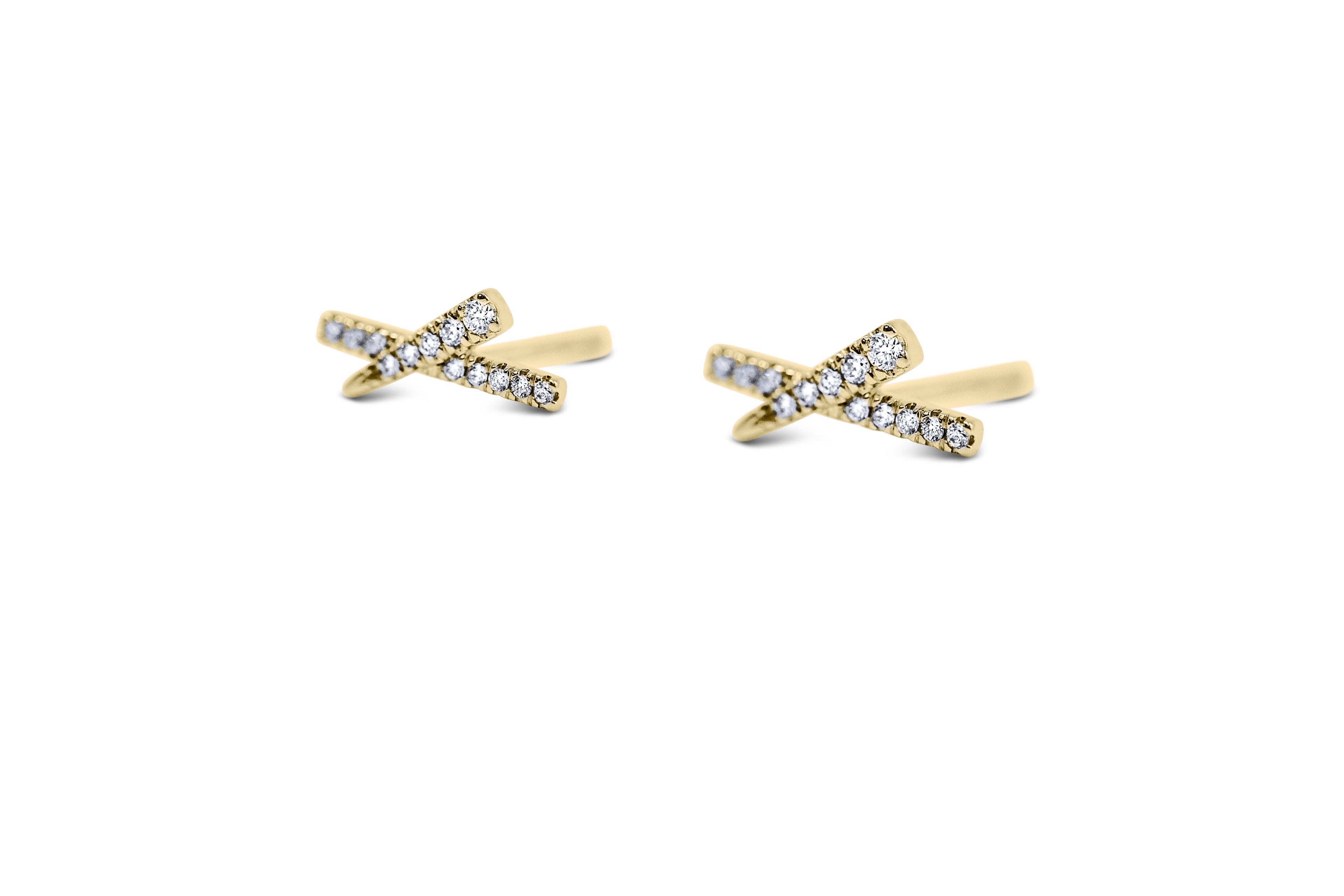 Diamond X Earrings - Sydney Rosen