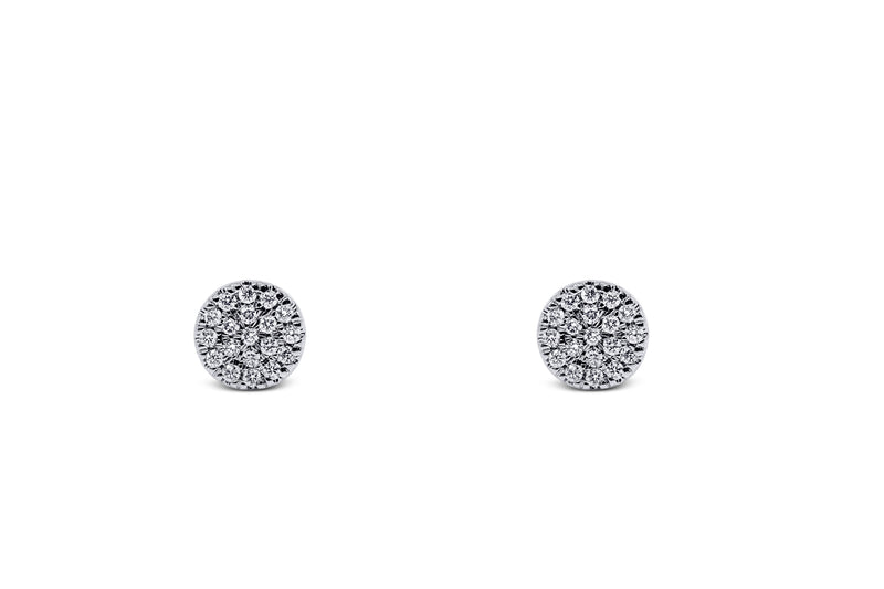 Diamond Circle Cluster Earrings - Sydney Rosen